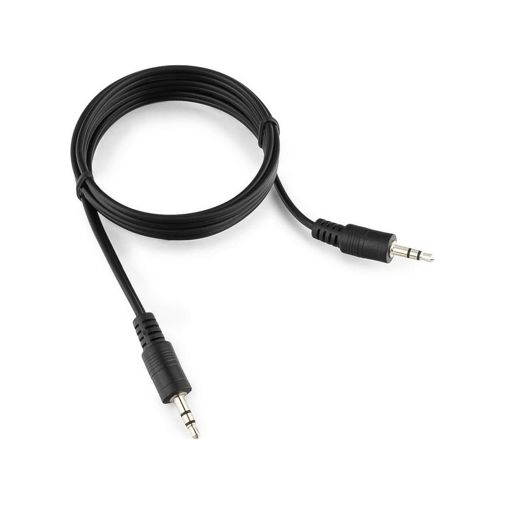Кабель Cablexpert аудио Jack 3.5(M)/Jack 3.5(M), 3pin, 1.2м, черный, пакет CCA-404