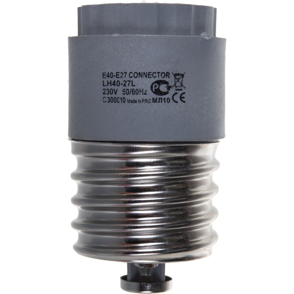 Переходник Uniel LH40-27L BASE ADAPTOR для цоколей с E40 на E27 длинный. 719