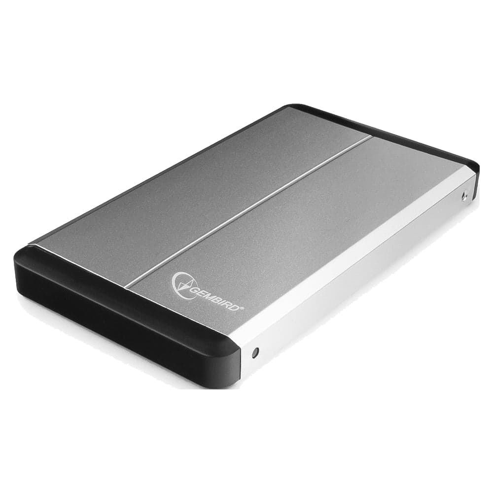 Внешний корпус Gembird USB 3.0 для 2.5" HDD/SSD, порт USB, SATA III, металл, серебристый, коробка EE2-U3S-2-S