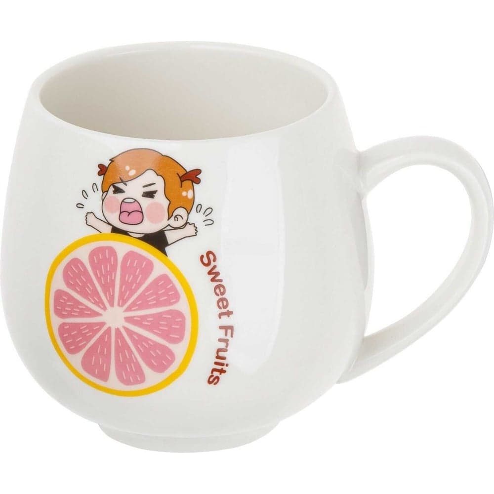 Кружка PERFECTO LINEA керамическая, 350 мл, Sweet fruits, грейпфрут 17-301112