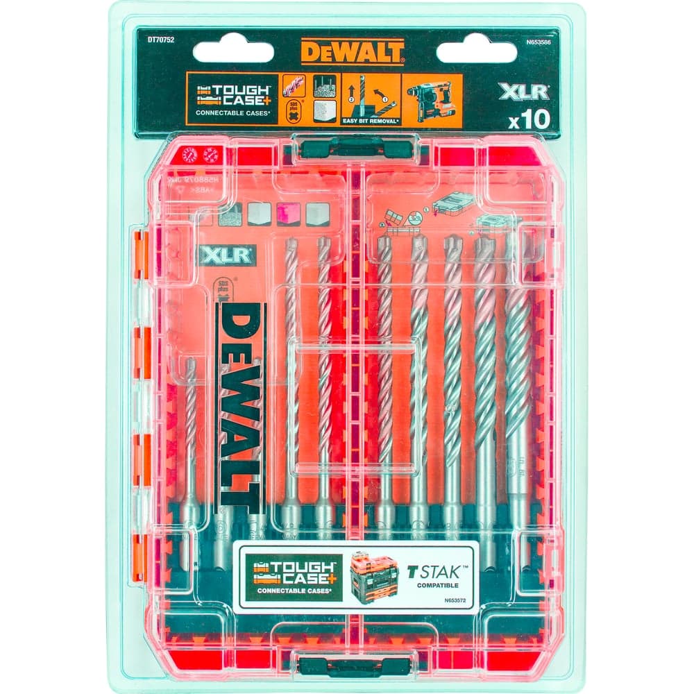 Набор буров XLR (10 шт; 5-12 мм; SDS-plus) DEWALT DT70752-QZ