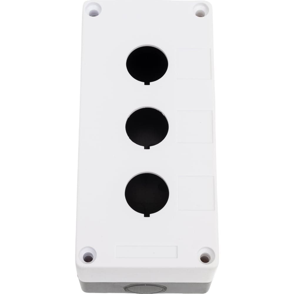 Корпус поста Электротехник КП-103, белый, пластик, 3 отверстия, IP54, ET055751