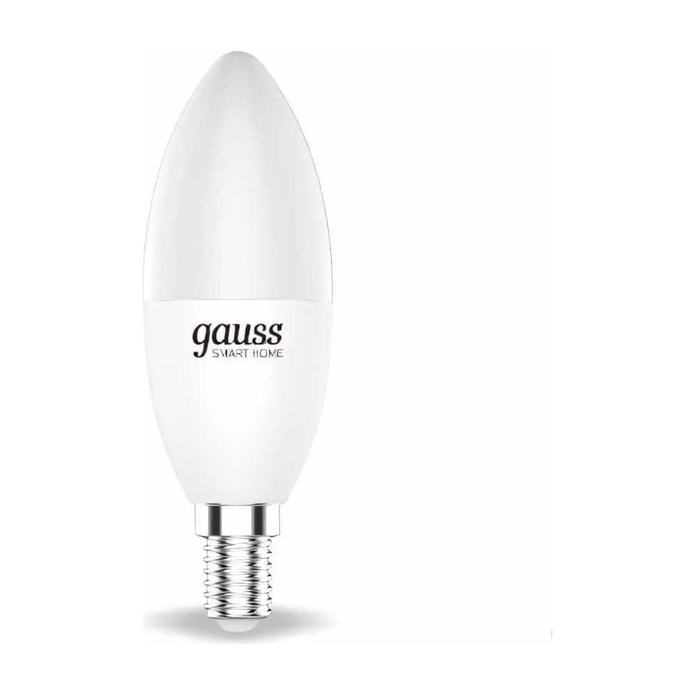 Умная лампа Gauss Smart Home E14 C37 5 Вт 2700-6500K RGBW +диммирование LED 1190112