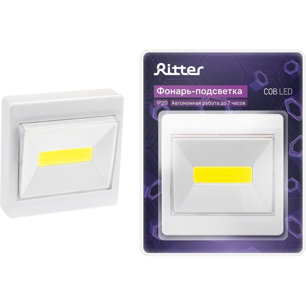 Светодиодный фонарь-подсветка RITTER , Pushlight 3Вт, 3хААА, IP20, 29103 9