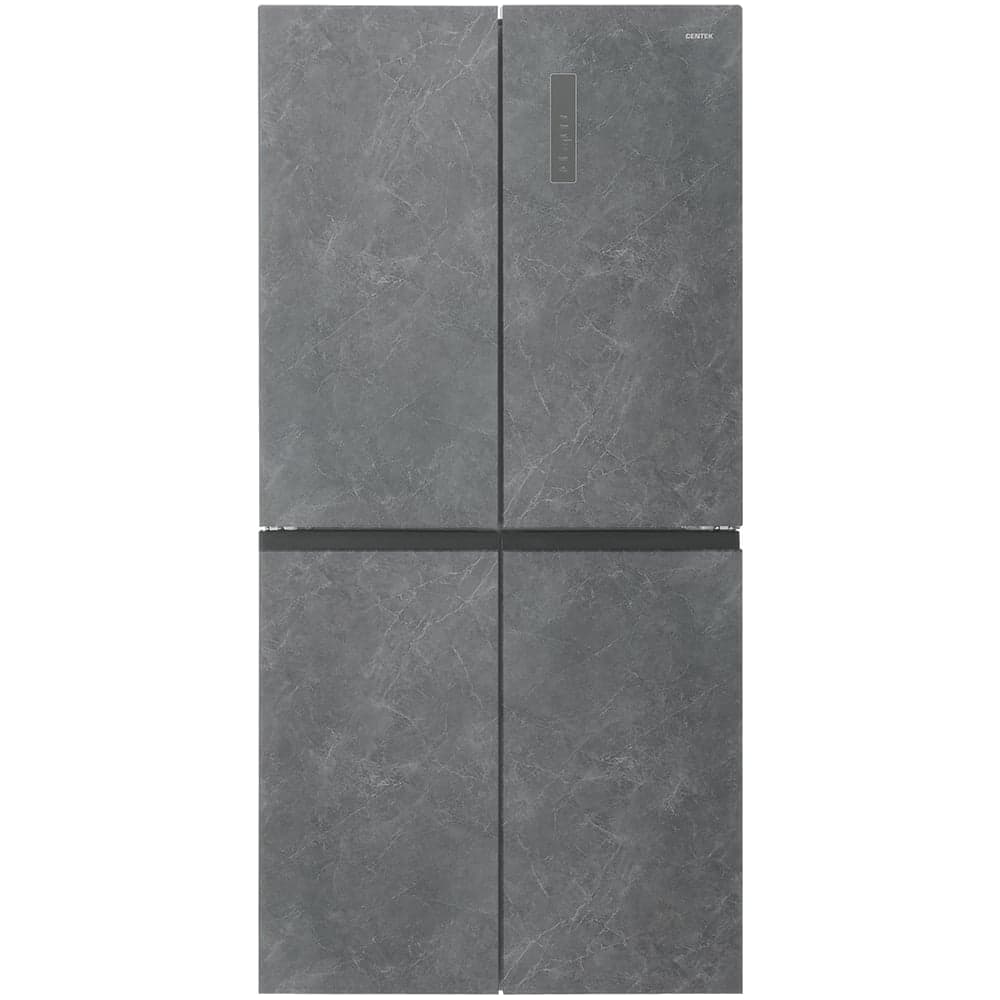 Холодильник Centek 503 л, 186 л/317 л, текстура камень, 4 двери, А++ CT-1743 Gray Stone