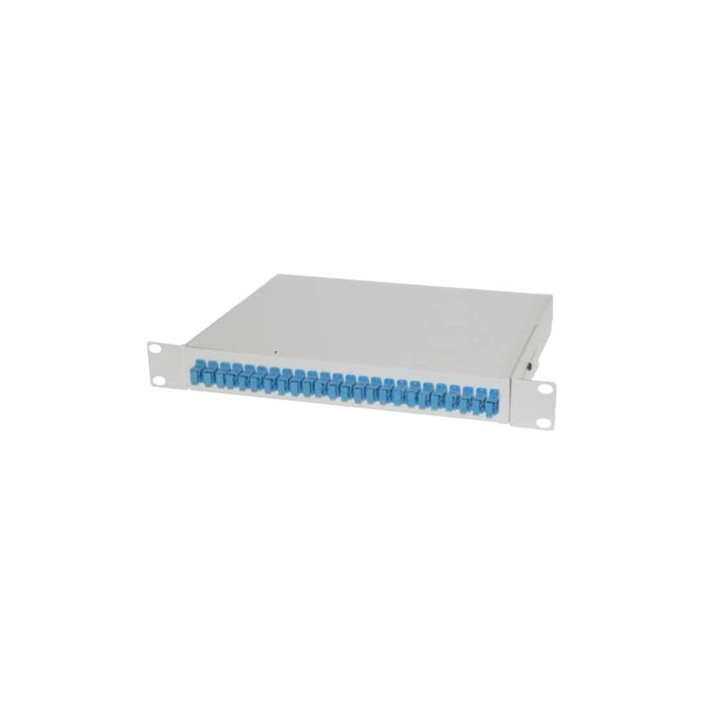 Оптический кросс Netlink КРУС 1U 24/24 корпус Комплект №1 (с-к., пл., роз., пиг., кдзс) 24 порта, УТ-00000885