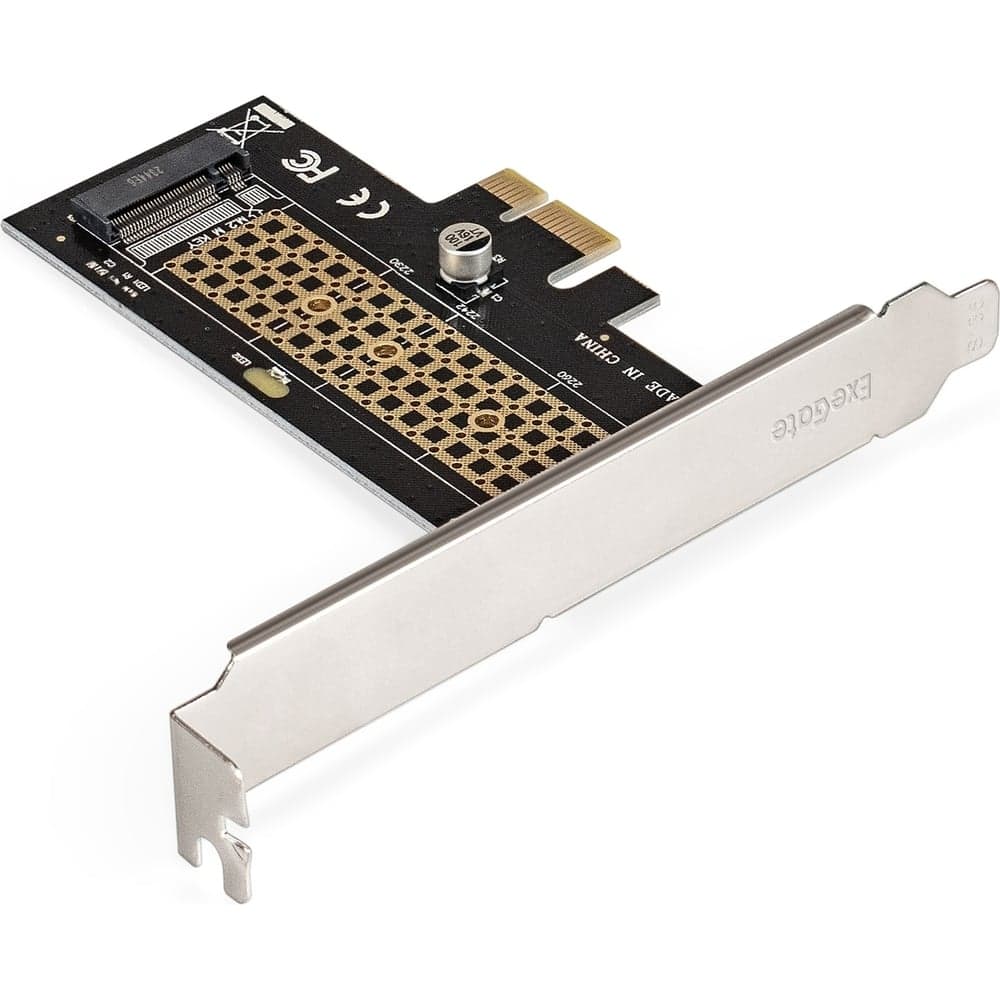 Переходник ExeGate EXE-597 M.2 M key - PCI-E x1 v2.0, для установки SSD M.2 M key в слот PCI-E 296205