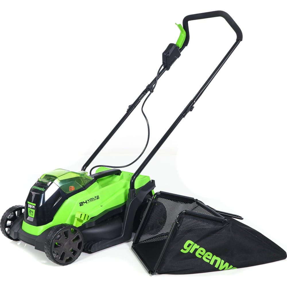 Газонокосилка аккумуляторная GreenWorks 24V, 33 см, бесщеточная, с 1хАКБ 4Ач c USB и ЗУ 2516107USB4