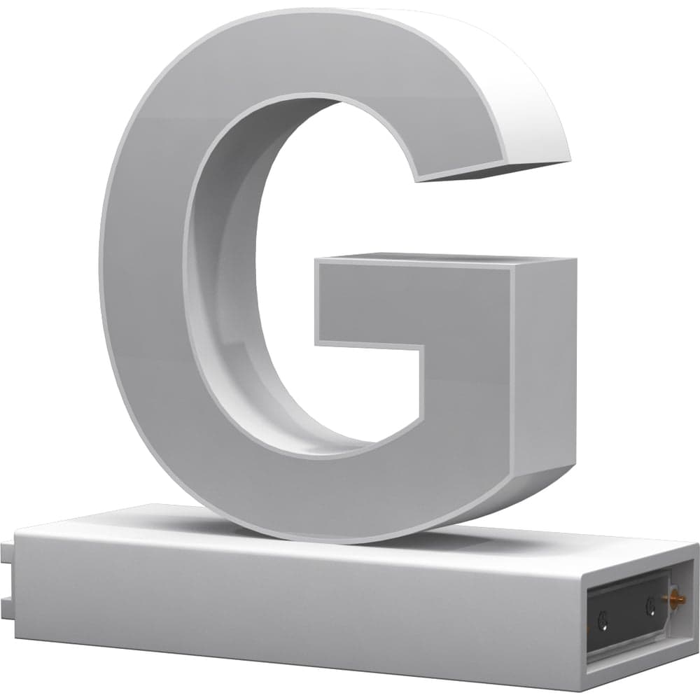 Светодиодная буква G ABCMIX магнитное соединение, 100 мм -G-100-magnetic