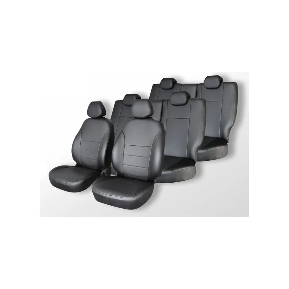 Чехлы на сиденья DEFLY Toyota Ipsum/Picnic, 2001-2009, 7 мест, второй ряд 60/40, экокожа черная Ty33-7-2K