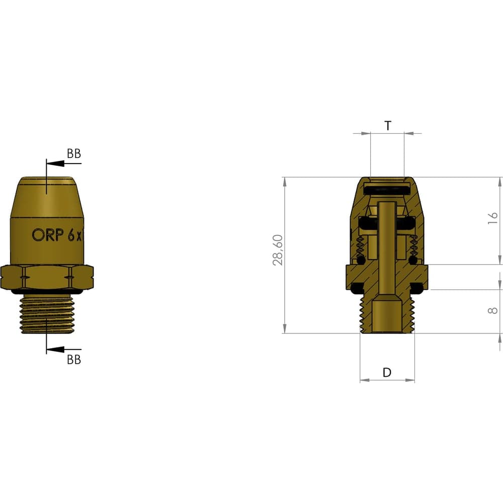 Фитинг прямой M12x1.5-6x1 мм ORPASAN ORP 4122