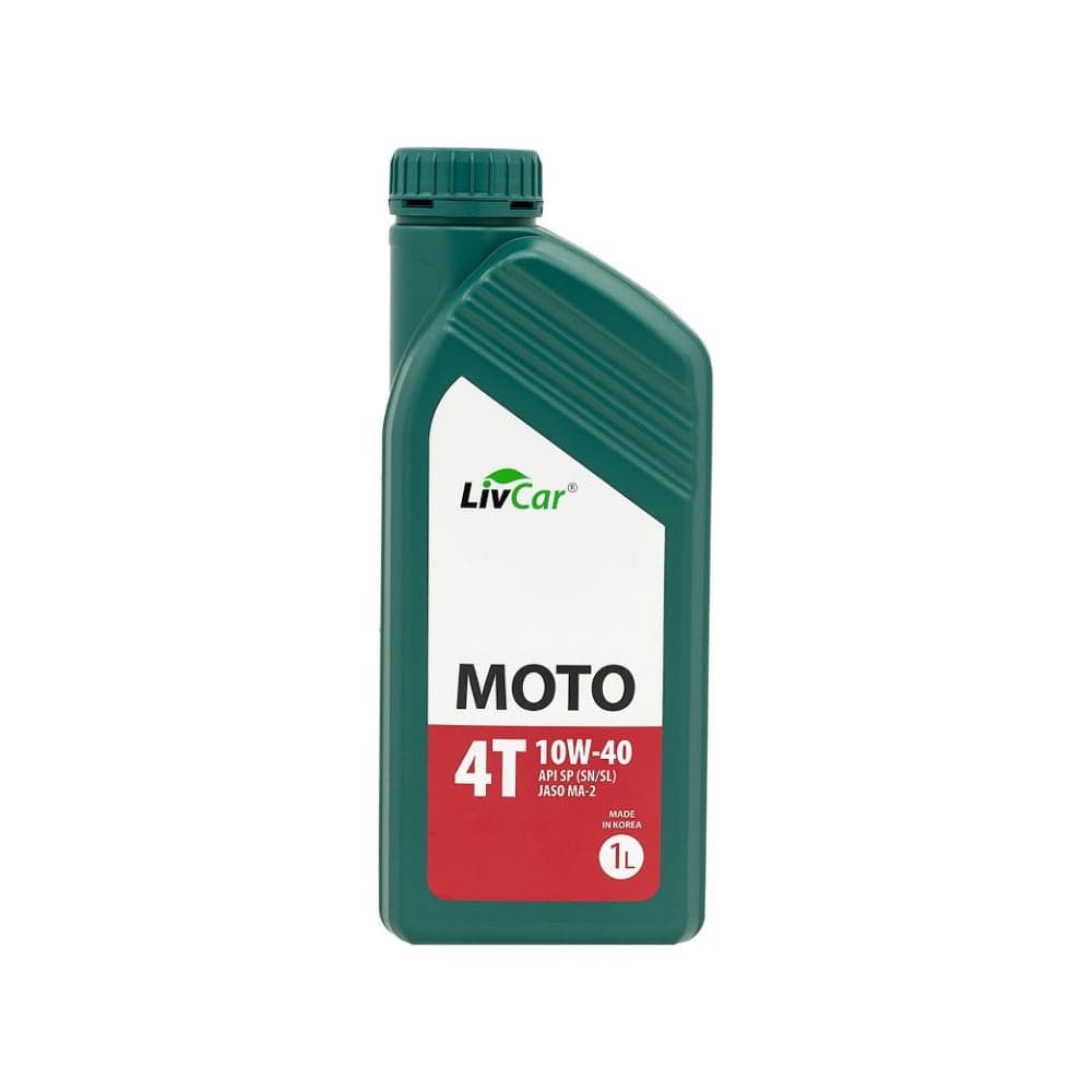 Моторное масло 10W-40 Moto 4T API SP SN/SL JASO MA-2 1 л LivCar LCMOT1040-001