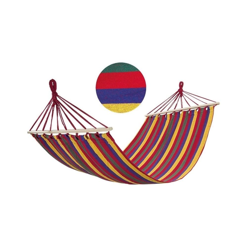 Полотняный гамак Ecos Ham-08 с деревянной планкой, р-р 200х100 см 004969