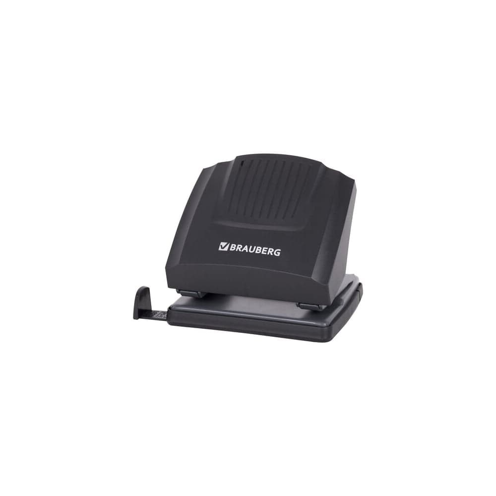 Дырокол BRAUBERG Super, до 30 листов, черный 272744