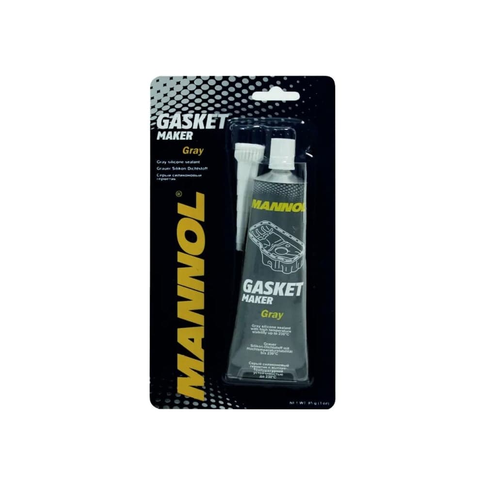 Силиконовый герметик MANNOL Gasket Maker Gray от -40С до +230С, серый, 85 г 2417