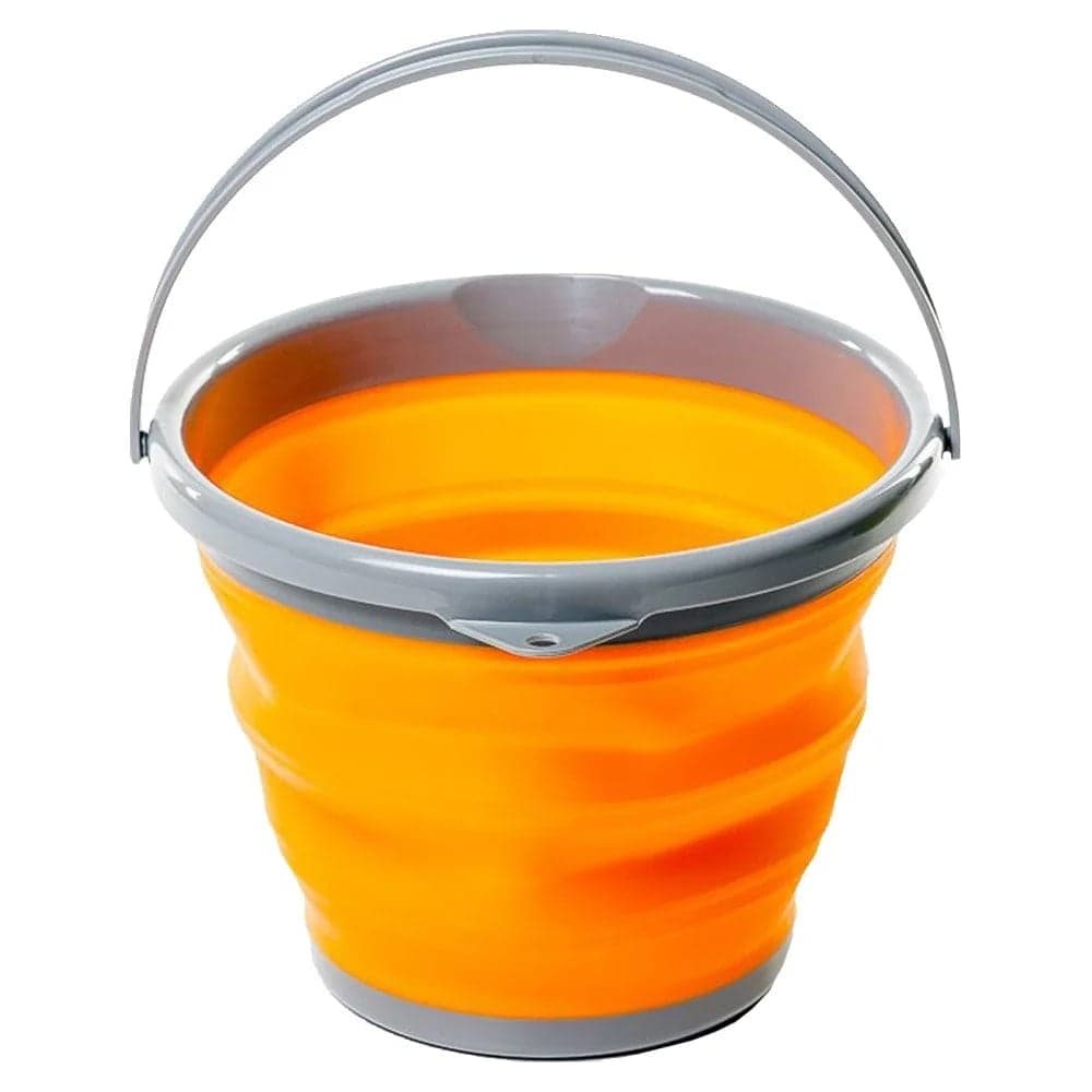 Складное силиконовое ведро Tramp 10 л, оранжевое TRC-091