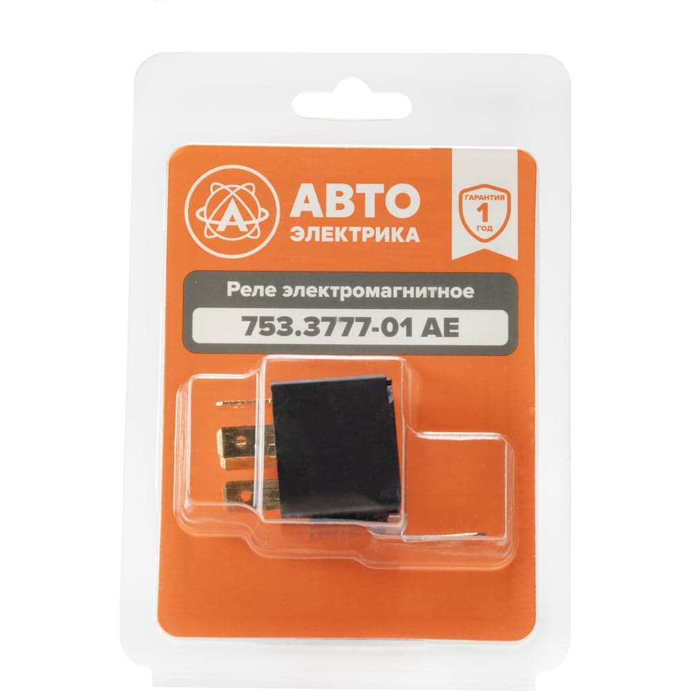 Реле АВТОЭЛЕКТРИКА 753.3777-01 в блистере (ан. 903.3747-01, 983.3777-01) 5-конт. с карм. под кроншт. и помехопод. резист. 20/10А 24В 753.3777-01 08.01459