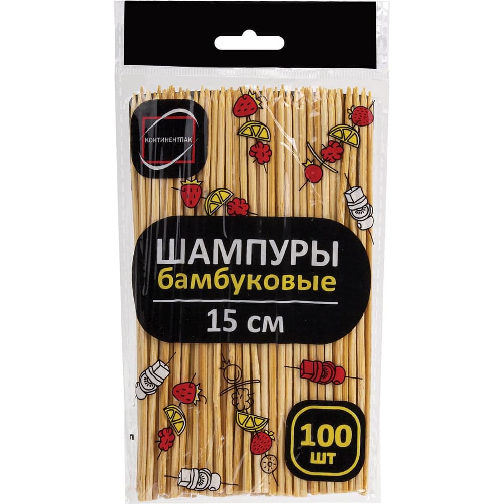 Шпажки-шампуры для шашлыка ОФИСМАГ бамбуковые 15 см, 100 штук, КП 137599 700659