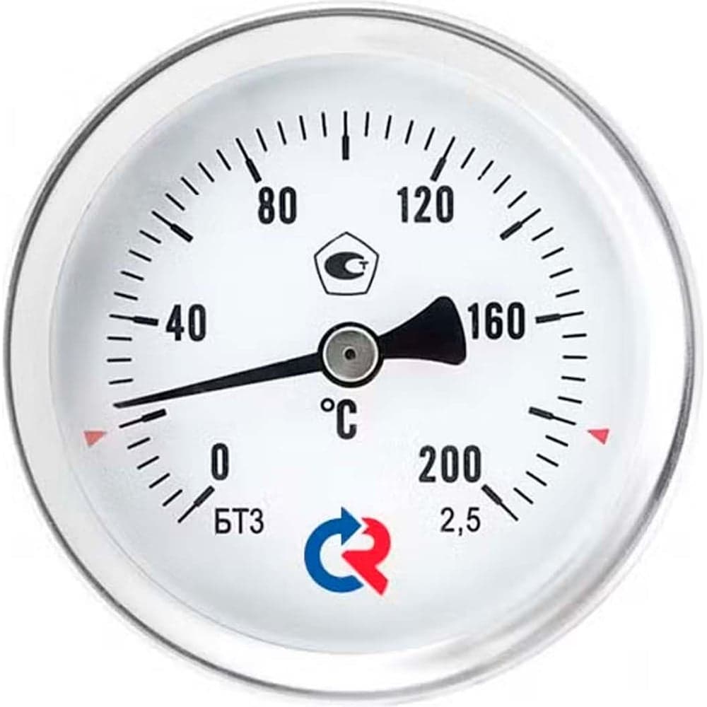 Термометр РОСМА БТ-31.211 (-40-60С) ДК63 L=46 G1/2, общетехн., гильза латунь, 2.5 D070-02184