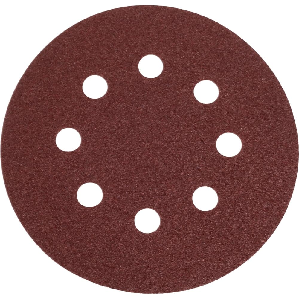 Шлифовальный круг Vitatools 125мм, P120, 8 отверстий, красный R-125-P120-8