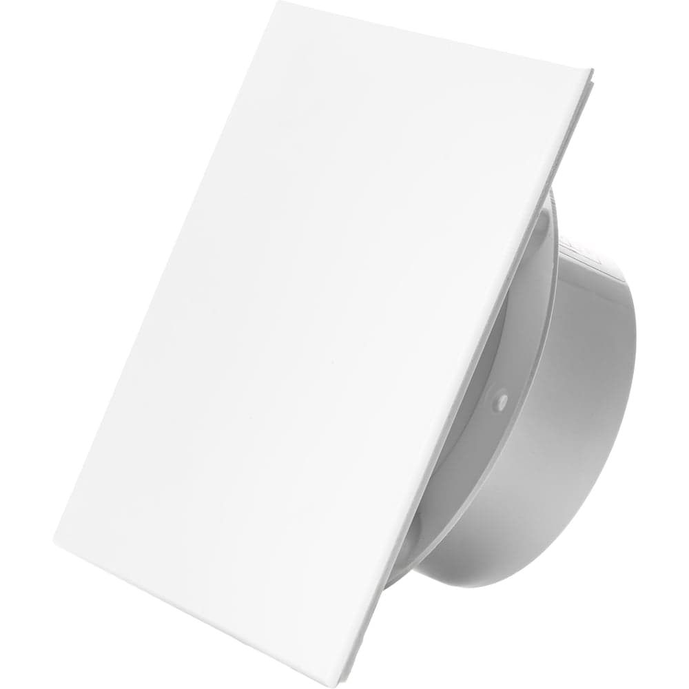 Вытяжной тонкий вентилятор SlimVent МV 100, пластик квадрат белый матовый 96075