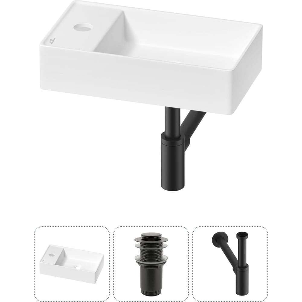 Мини-раковина для ванной комнаты или туалета Wellsee WC Area в наборе 3 в 1 20213815R