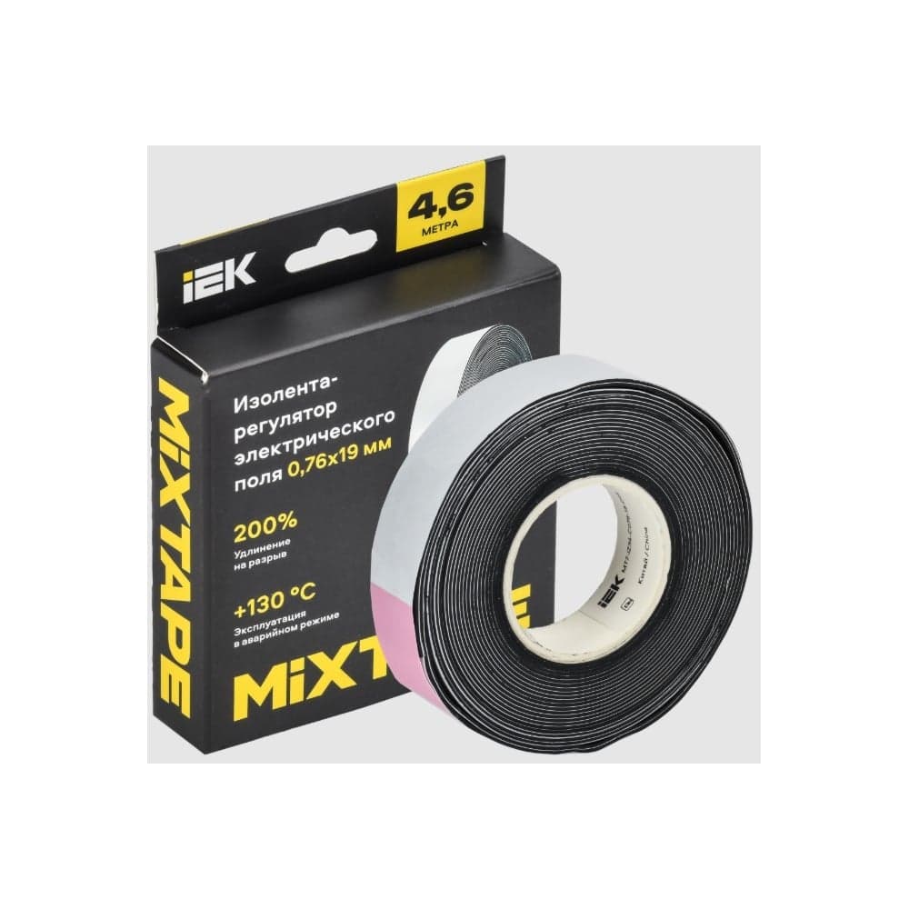 Изолента-регулятор электрического поля IEK MIXTAPE PRO 0,76x19 мм, 4,6 м MT7-IZ34-C076-19-D46