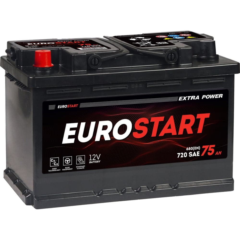 Аккумуляторная батарея EUROSTART Extra Power 75Ah L+ EU751