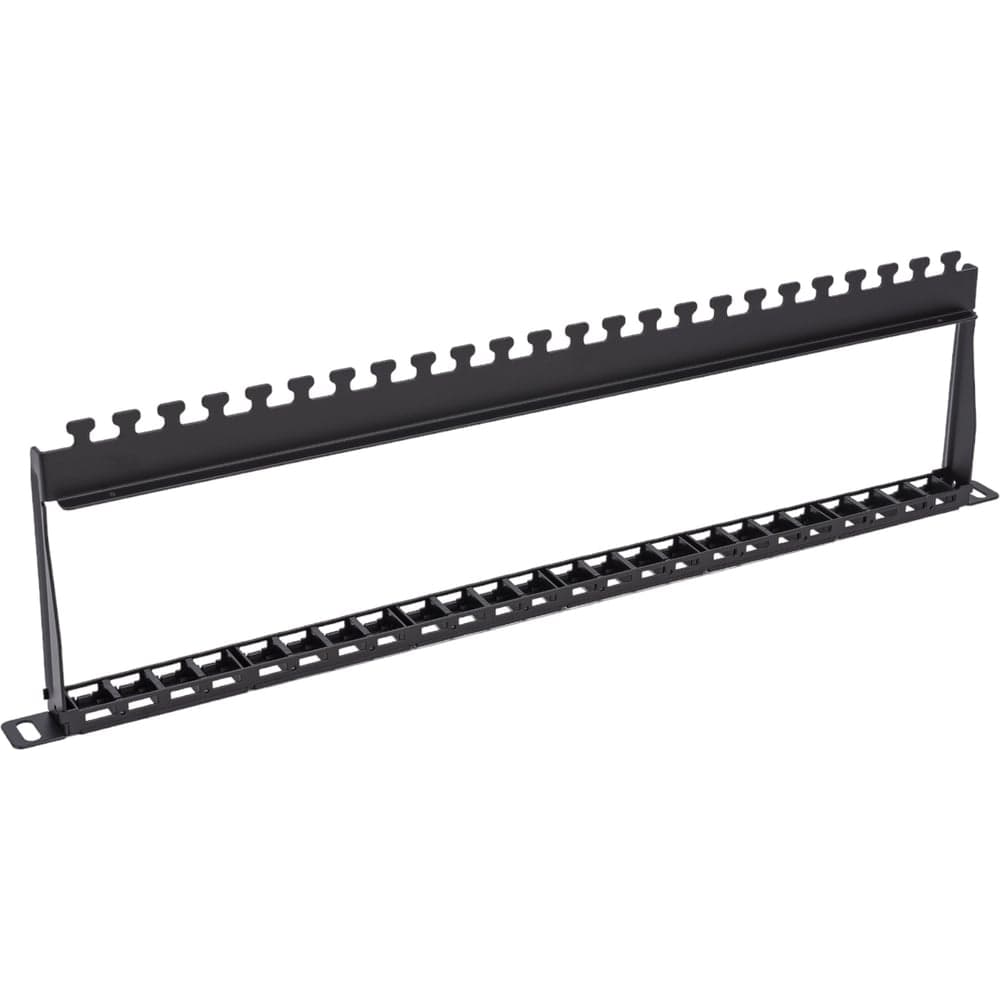 Наборная патч-панель LANMASTER 19 компактная, неэкранированная, 24 порта, 0.5U LAN-PPC24OK-UTP