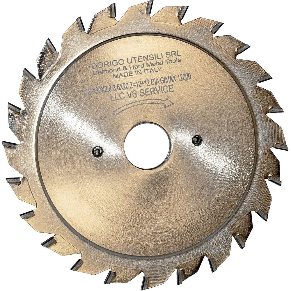 Диск пильный Dorigo подрезной регулируемый PCD 120x2.8-3.6x20 z.12+12 h6 IRD.01.0246A.A011