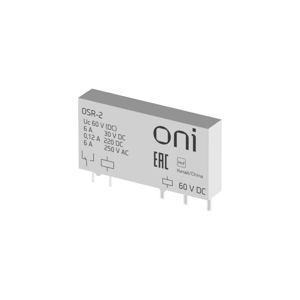 Реле ультратонкое ONI OSR 1C 60В DC (10шт/упак) OSR-2