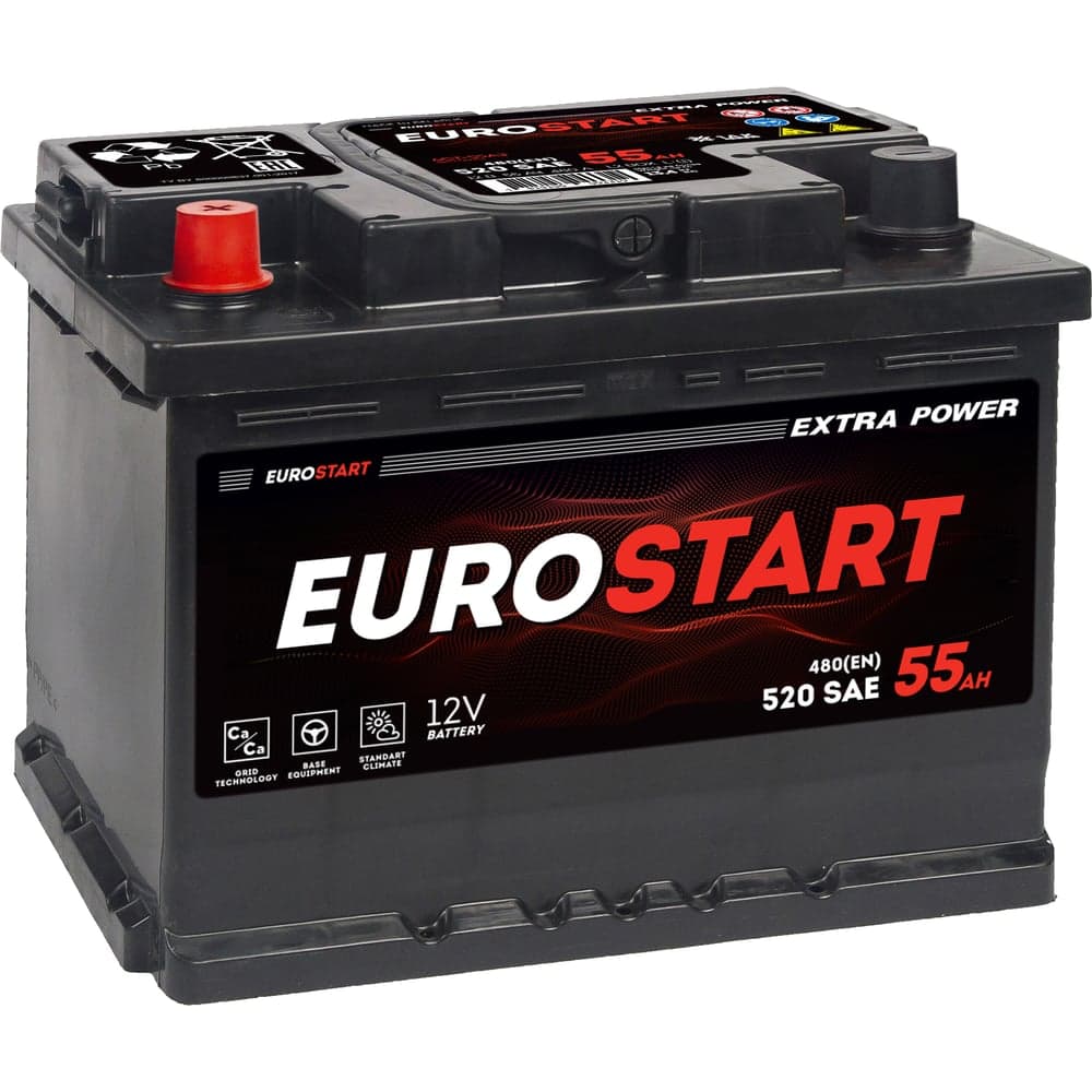 Аккумуляторная батарея EUROSTART Extra Power 55Ah L+ EU551