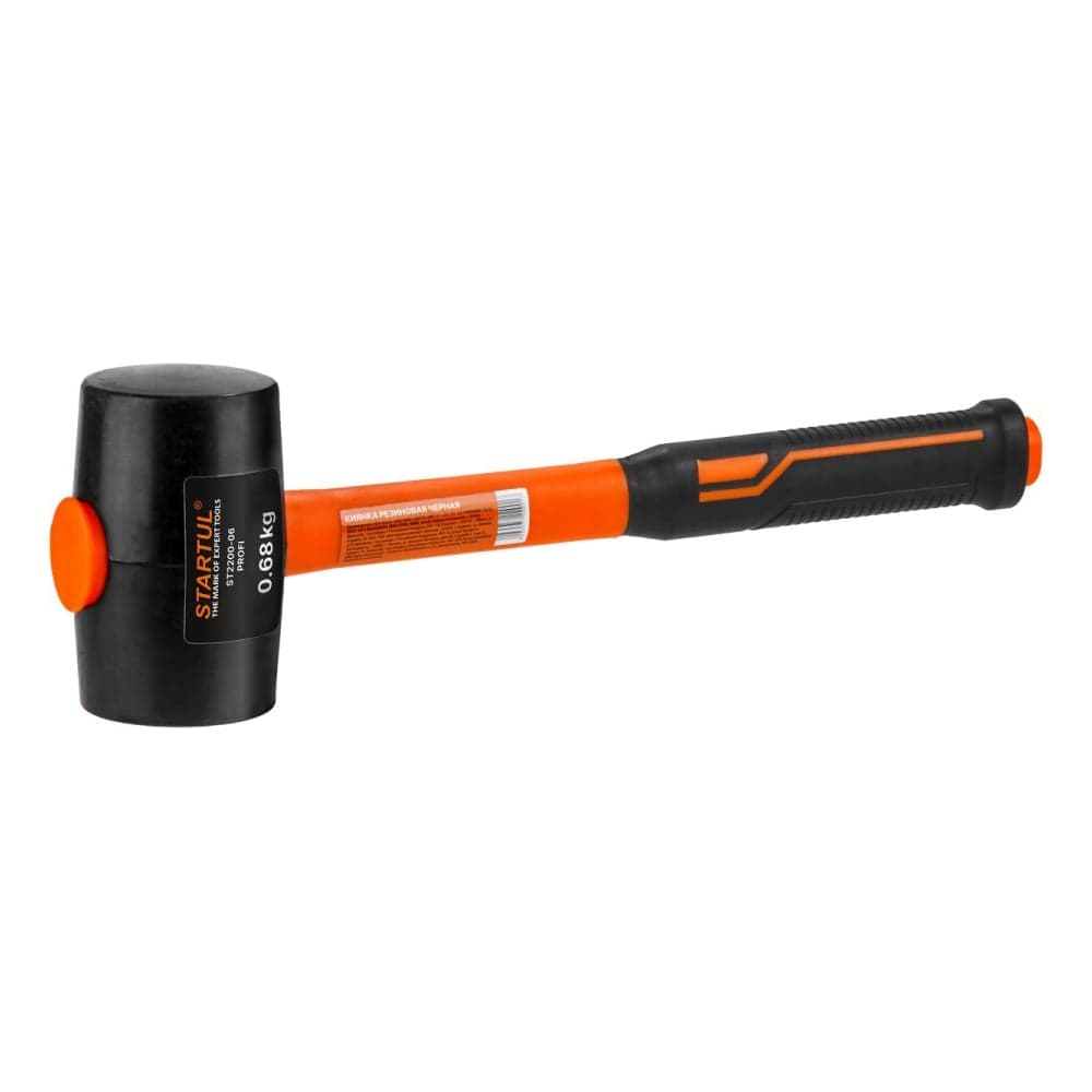 Киянка резиновая STARTUL черная, 0.68кг, с фибергл. рукояткой PROFI ST2200-06