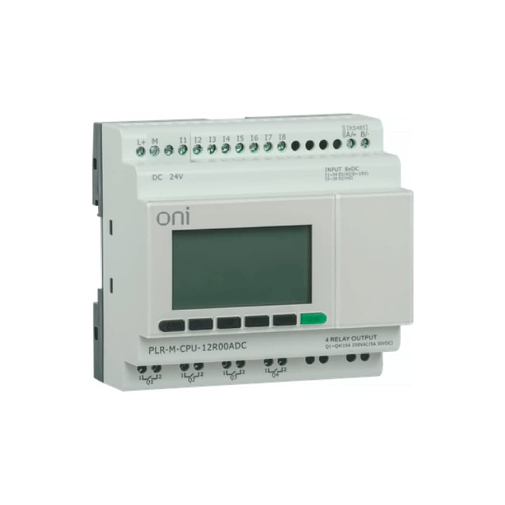Микро ПЛК ONI PLR-M. CPU DI08/DO04(R) 24В DC PLR-M-CPU-12R00ADC
