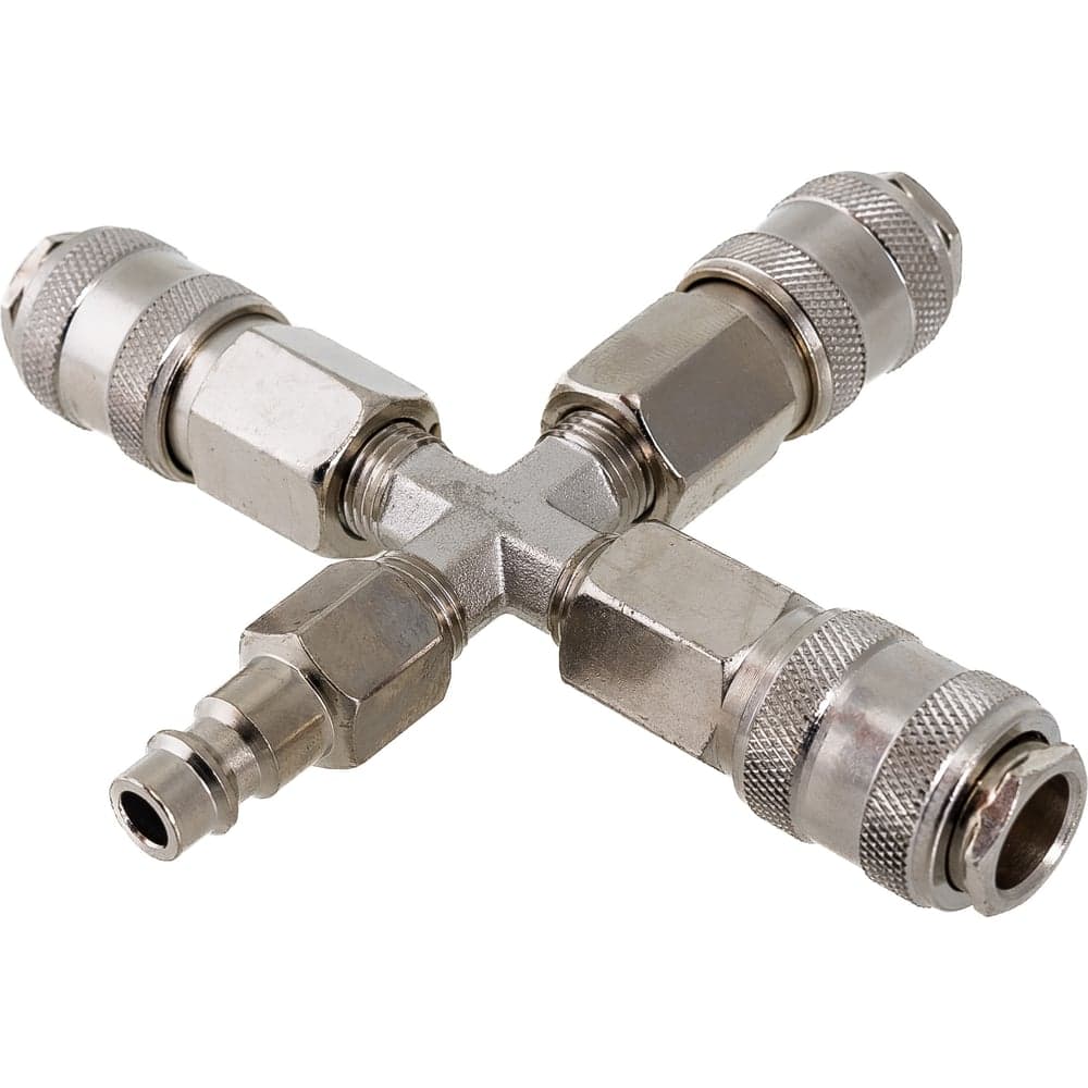 Разветвитель пневматический на 3 выхода со штуцером Pegas pneumatic 3304