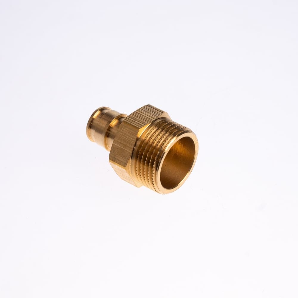 Муфта для PE-X труб РОС радиальная латунь, Дн 16x3/4 НР (127-3709) R0341347