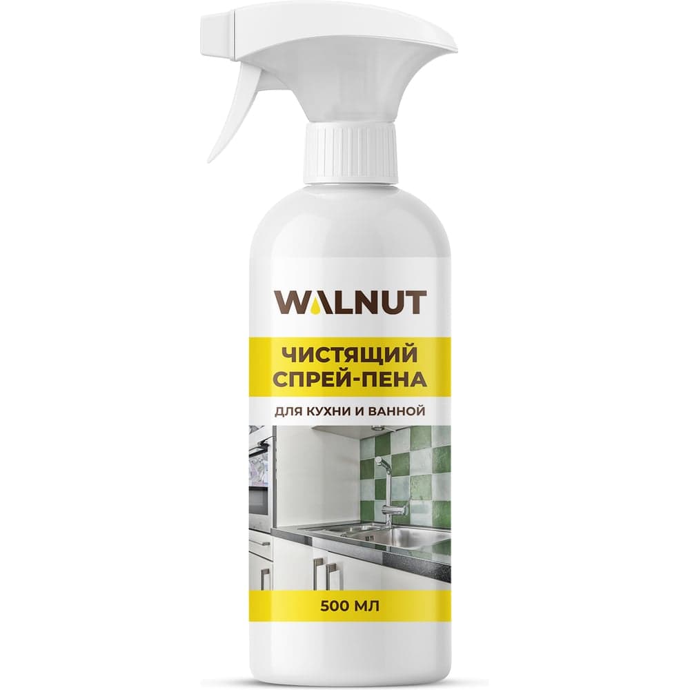 Чистящий спрей-пена для кухни и ванной WALNUT 500 мл WLN0041