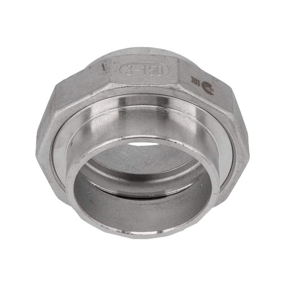 Американка NEWKEY c/c нержавеющая, AISI304 DN80 (3), (CF8), PTFE, PN16 NK-AW/W80/4