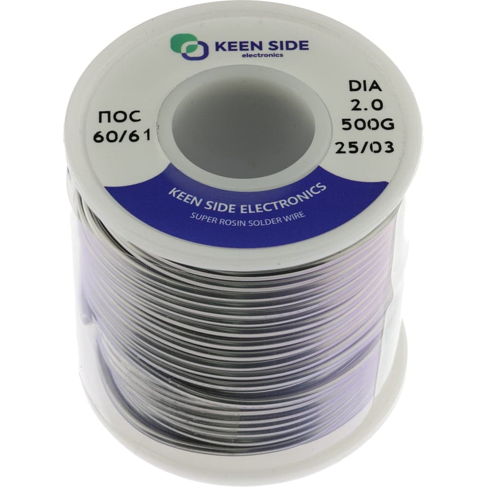 Припой KEEN SIDE Sn60/Pb40-d2.0-500g flux ПОС 60/61 192758