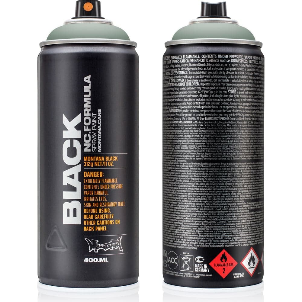 Краска MONTANA BLACK серая дымка, 0.4 л 6520 BLK