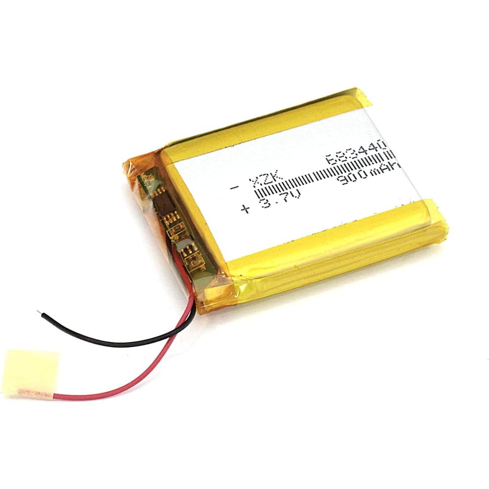 Аккумулятор Amperin Li-Pol батарея 6.8*34*40мм 2pin 3.7V/900mAh 79663