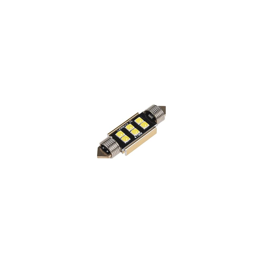 Автолампа SKYWAY диод T11(C5W) 12V 6SMD диодов 1-конт. 41мм, с обманкой белая S08201480