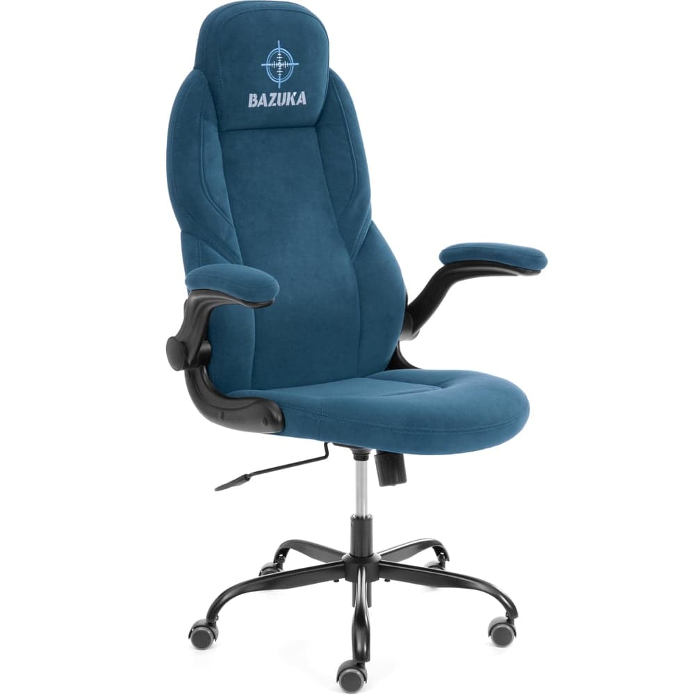 Кресло Tetchair BAZUKA metalBL велюр, синий, 32 25046