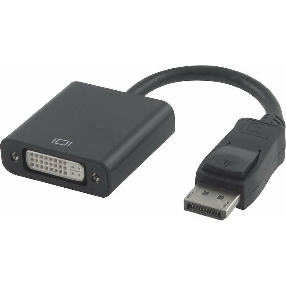 Переходник Cablexpert DisplayPort DVI 20M/29F цифровая передача 10см черный A-DPM-DVIF-002