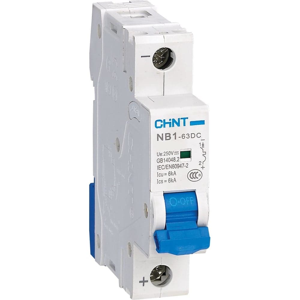 Автоматический выключатель CHINT NB1-63DC 1P 4А 6кА х-ка C 250В DC (R) 182702