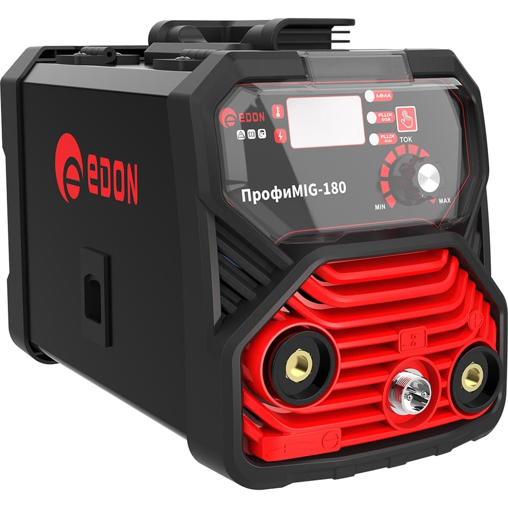 Сварочный аппарат Edon ПрофиMIG-180 (MIG (FCAW) 50-180A 0.8-1 мм., MMA 20-180A., 2-4 мм., дисплей, катушка с проволокой 24952