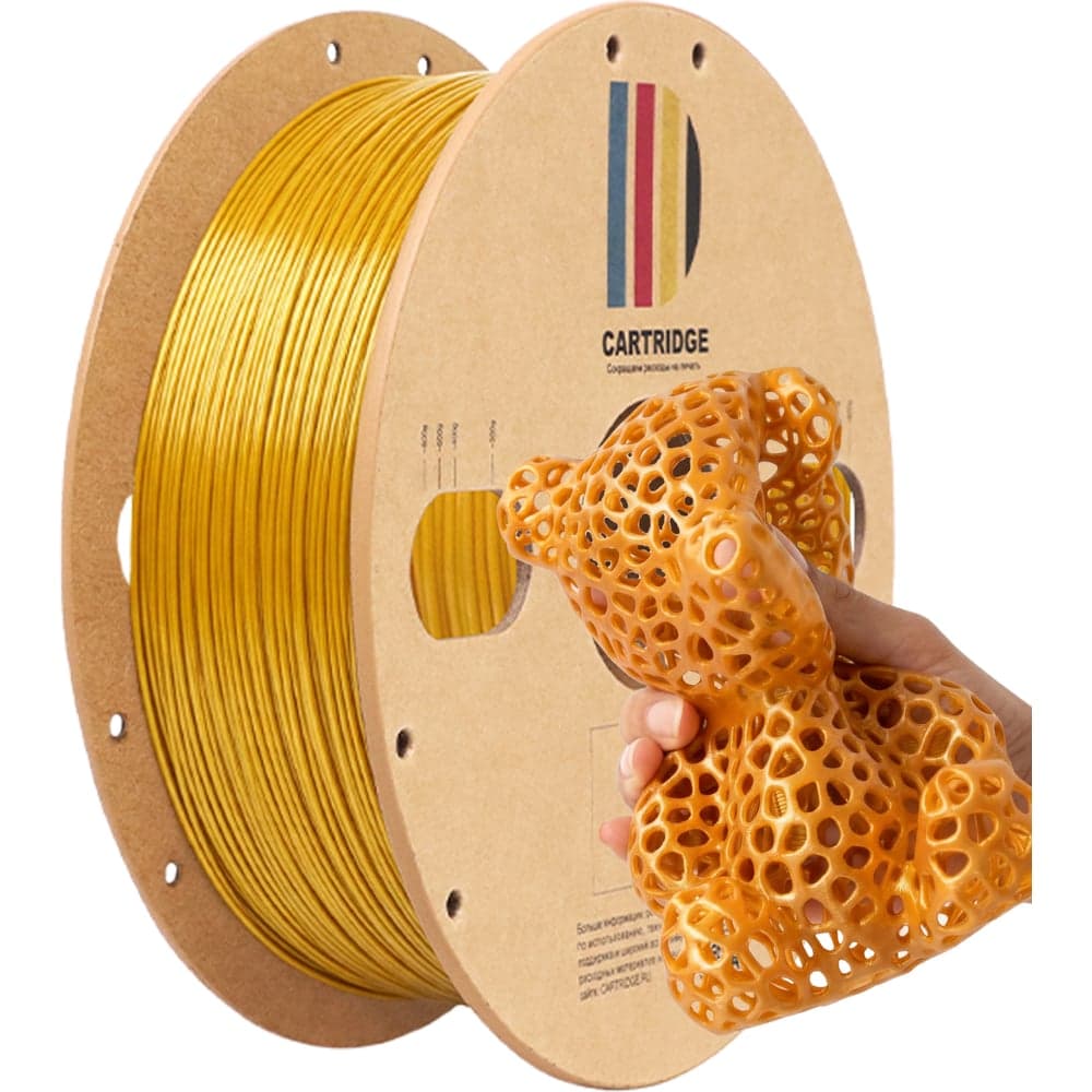 TPU-пластик Solution Print для 3D-принтера, шёлк золотой (Silk), CartriDge 357810