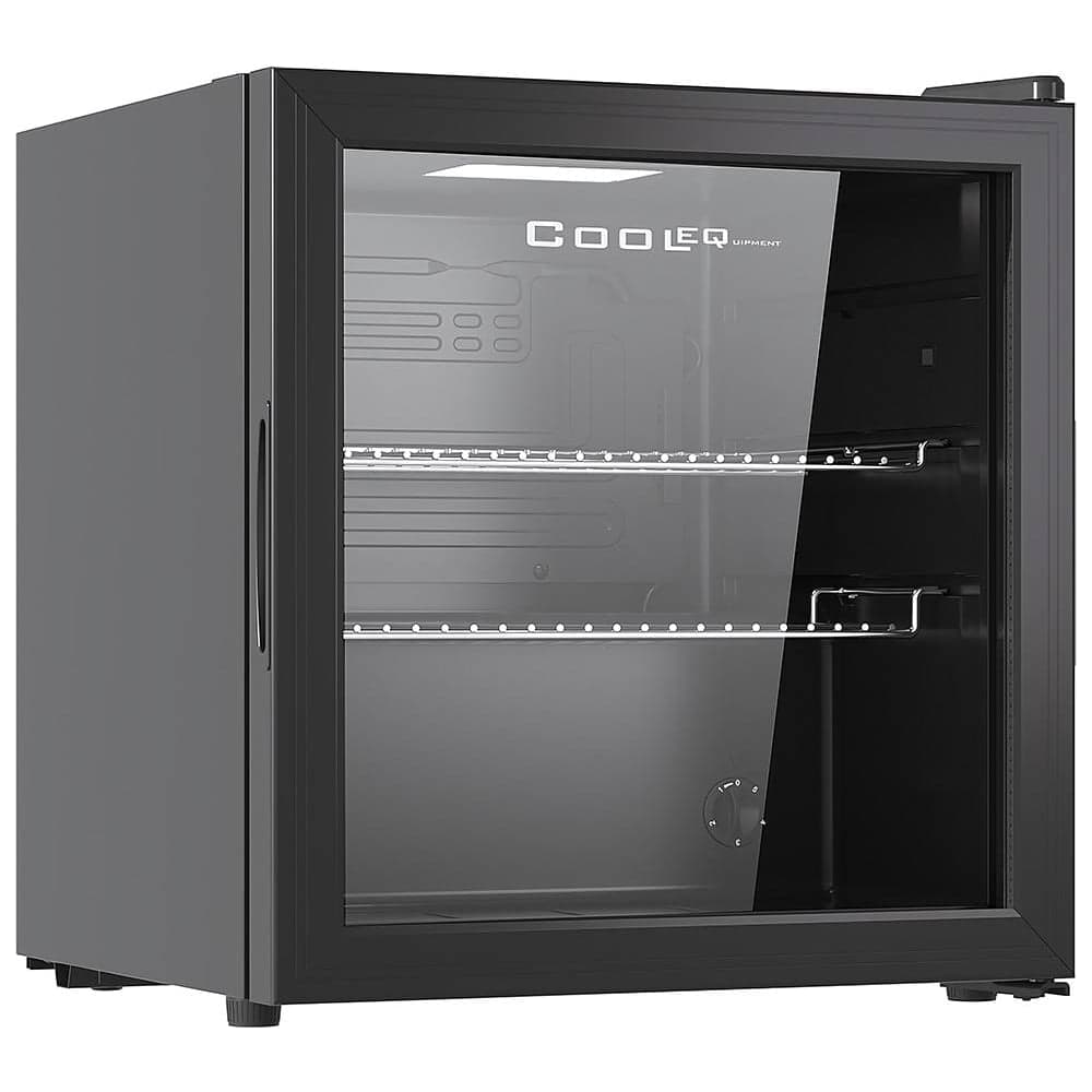 Шкаф холодильный со стеклом COOLEQ TBC-46N черный G0824