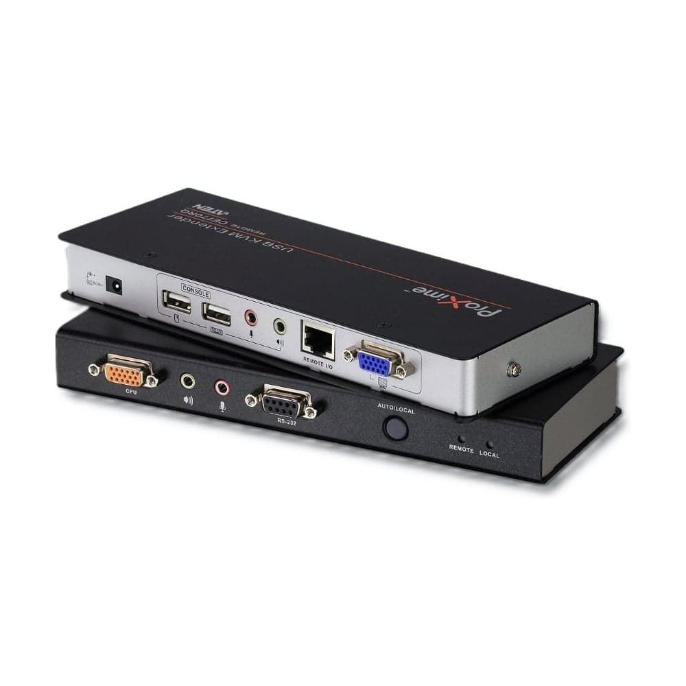 Удлинитель ATEN VGA/SVGA+Kbd/Mouse USB+Audio+RS232, 300 метр., SPHD15+HD-DB15+2xUSB A-тип+2xMini Jack+DB9, Female, без шнуров, БП 220 5.3V CE770-AT-G