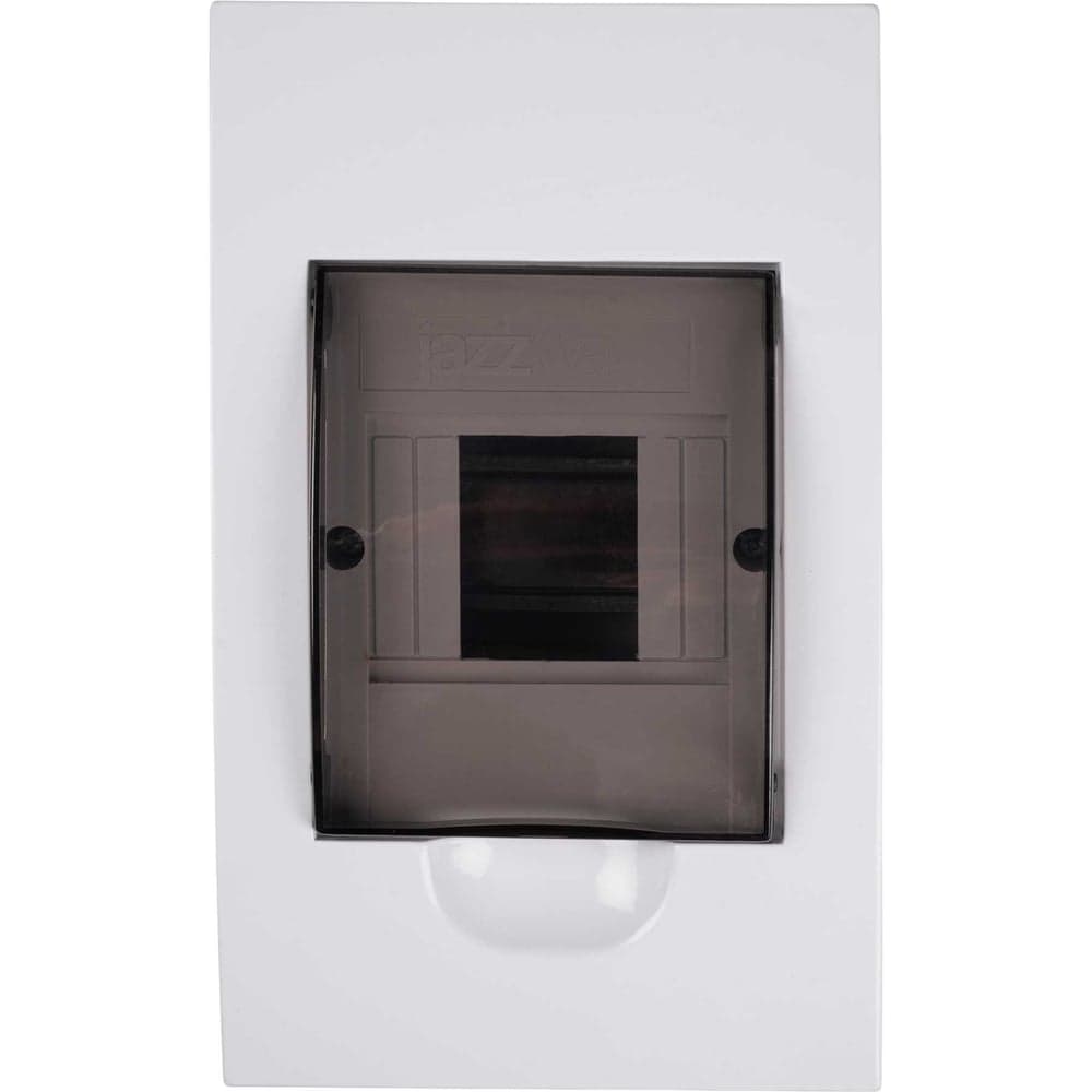 Распределительный бокс модульный встраиваемый Jazzway PDB/R 1004 белый с прозрачной крышкой 4 модуля (ЩРВ-П- 4) IP41 5071728